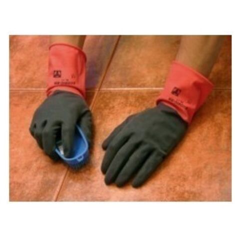 3l guante latex flocado limpieza industrial ecobic gry t-10 bl17 (caja 12 unidades)