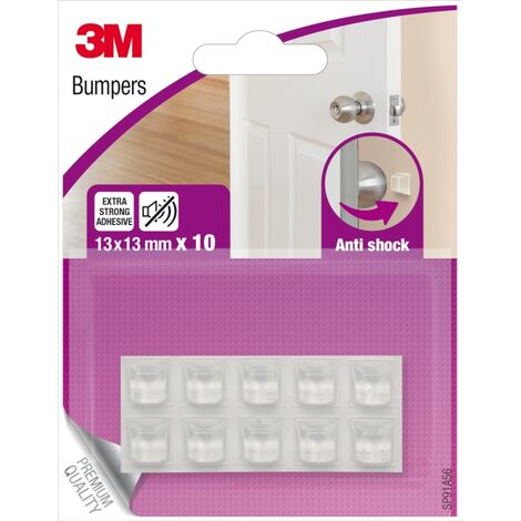 3M - 10 PARACOLPI ADESIVI ANTI SHOCK 13x13 MM