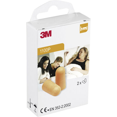 3M 1100P  Gehörschutzstöpsel 35 dB einweg    2 Paar