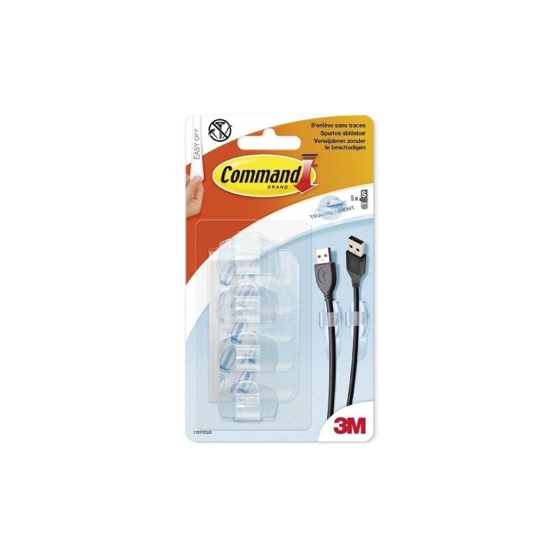 

3M 17017CLR Transparente 4pieza(s) abrazadera para cable