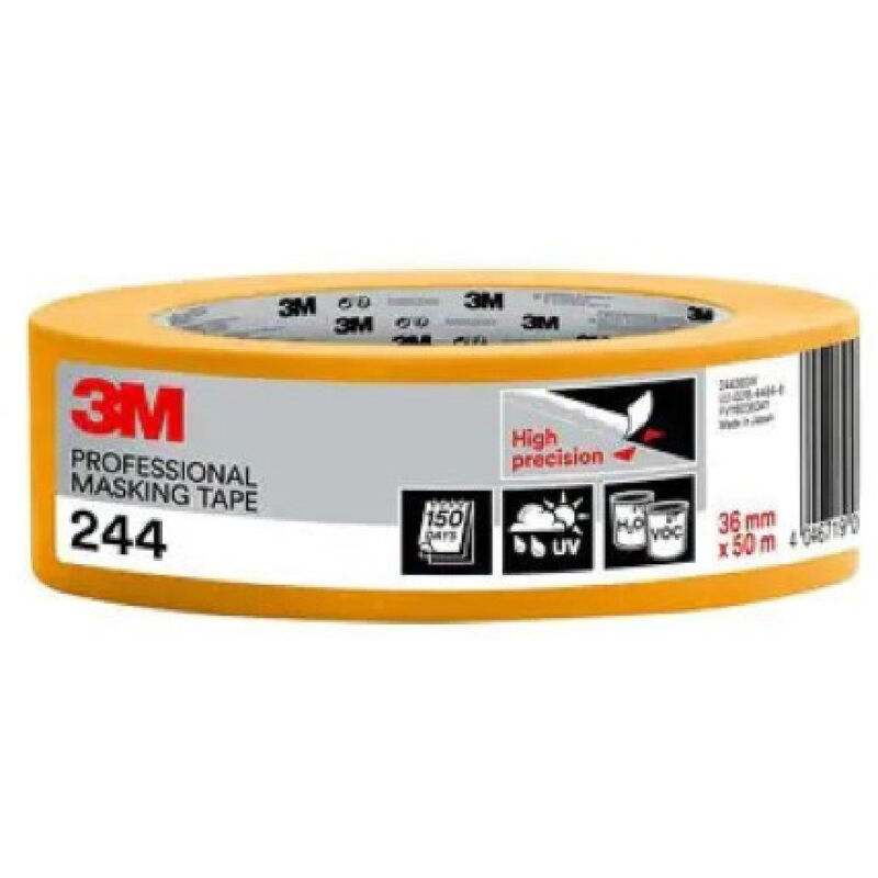 24436SW ruban de masquage professionnel pour diverses surfaces, 36 mm x 50 m - 7100040294 - 3M