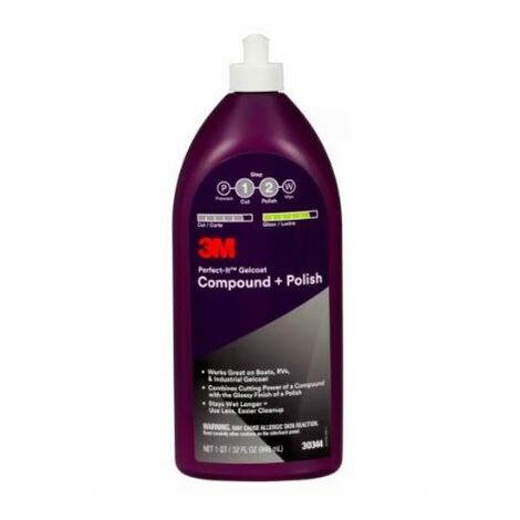 3M 30344E PASTA ABRASIVA + POLISH PER GELCOAT ML 946