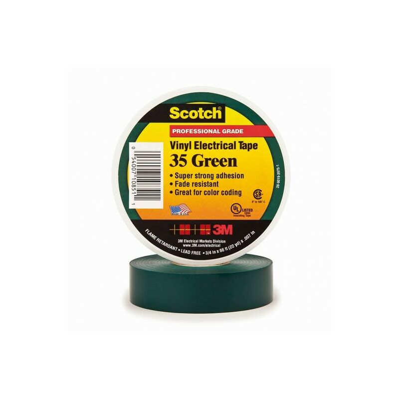 

Cinta Aislante Scotch 35 Verde
