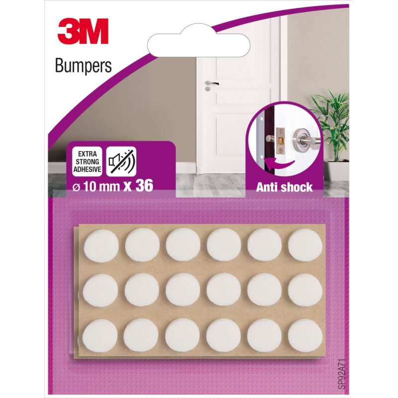 36 paracolpi adesivi anti shock in schiuma d 10MM