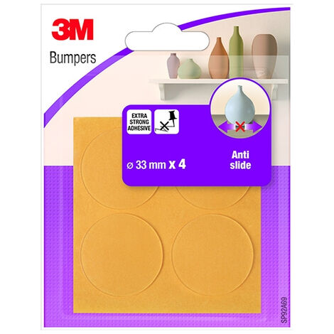 3M - 4 PARACOLPI PROTETTIVI ANTI SLITTAMENTO FINI D 33MM