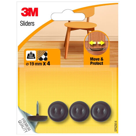 3M - 4 PATTINI PROTETTIVI CLASSICI CON CHIODO D.19 MM