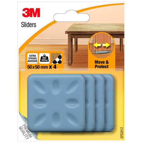 3M - 4 PATTINI QUADRI PROTETTIVI CLASSICI 50x50mm