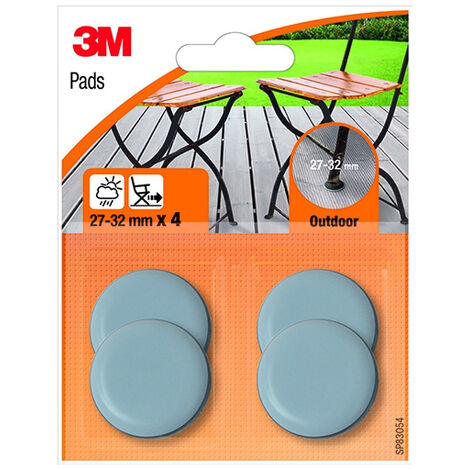 3M - 4 PATTINI SCIVOLATORI PER ESTERNO D. 27-32MM