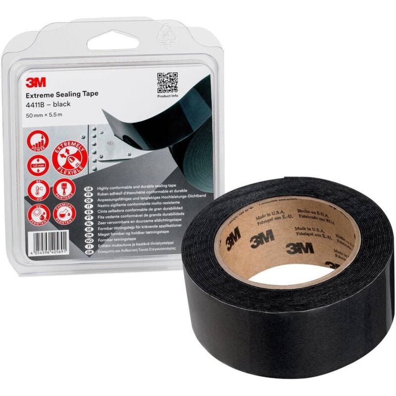 3M 4411B/IPS Joint en bande noir (l x l) 5.5 m x 50 mm 1 pc(s)