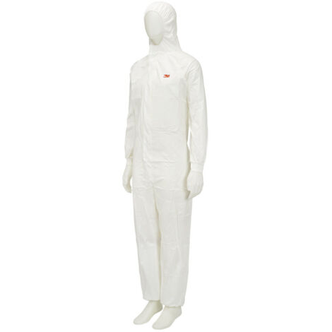3M 4545 BUZO TRAJE DE PROTECCIÓN BLANCO  S - BLANCO