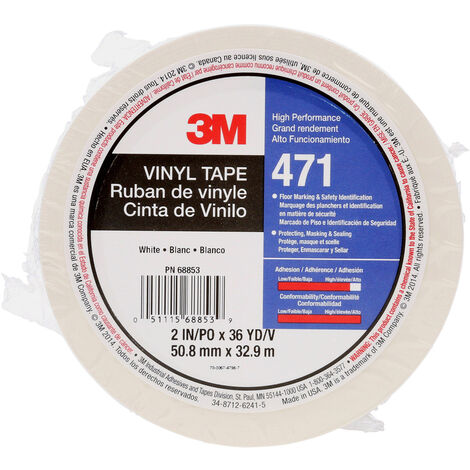 3M 471W50IW PVC-Klebeband Weiß (L x B) 33 m x 50 mm 1 St.