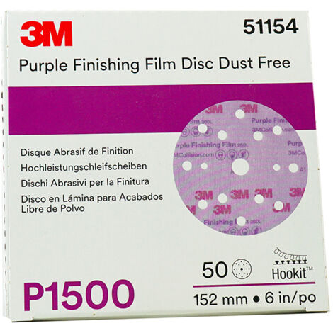 3M 51154 DISCHI ABRASIVI 260L P1500 15FORI PEZZI 50