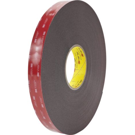 3M 5962F/1233 Nastro biadesivo Nero (L x L) 33 m x 12 mm 1 pz.