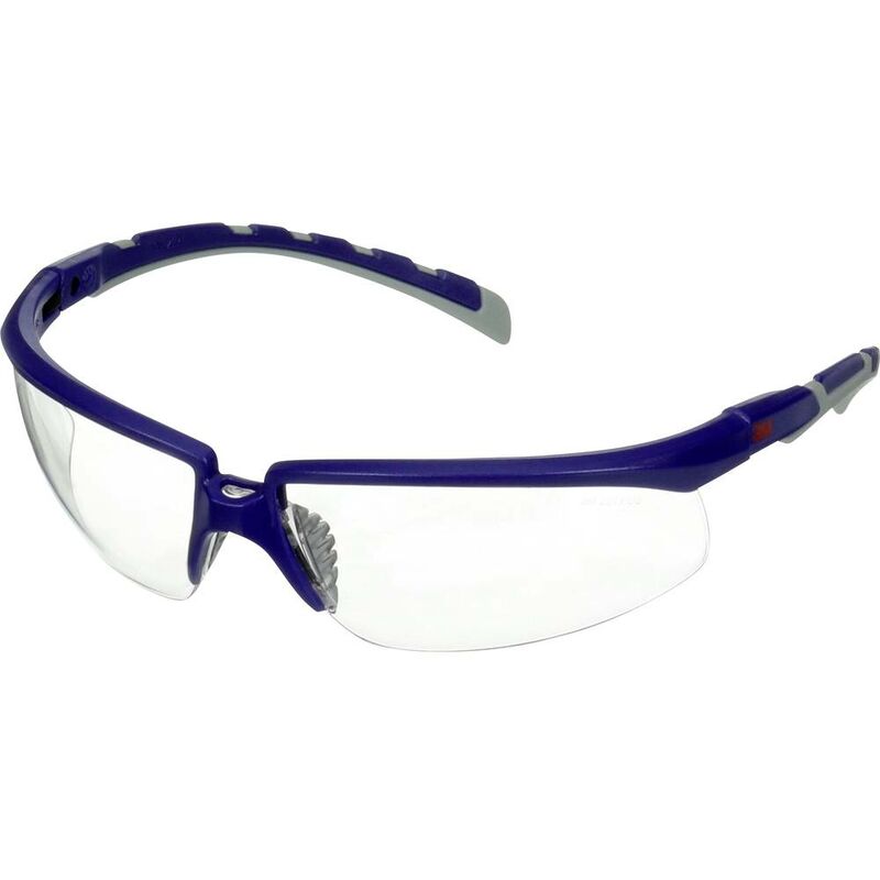 Image of S2001AF-BLU Occhiali di protezione antiappannante, con protezione antigraffio, angolo regolabile Blu, Grigio en 166 - 3M