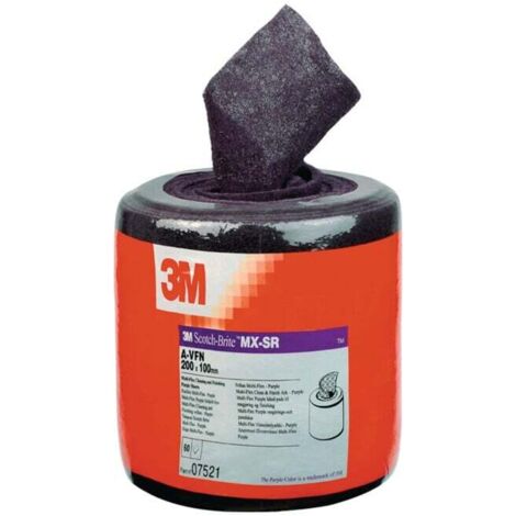 3M 7521 Schleifvliesrolle MX-SR Länge 6 m Breite 100 mm very fine 400 violett