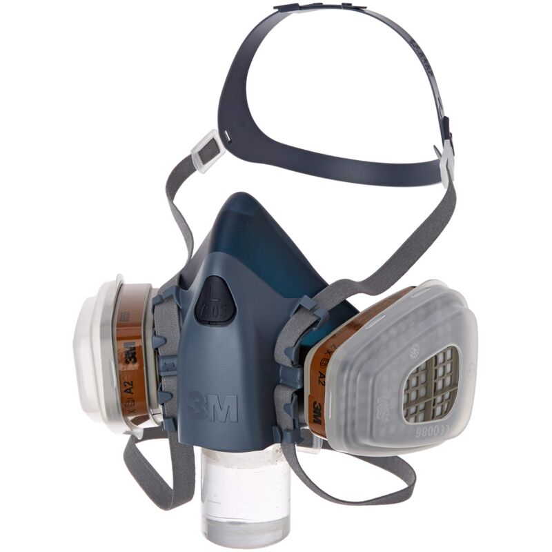 FP - 3M™ 7523L Kit Semimaschere e filtri, A2P3, semimaschera 7503 misura l, 2 filtri 6055, 4 filtri 5935, 2 ghiere 501, Certificato en sicurezza