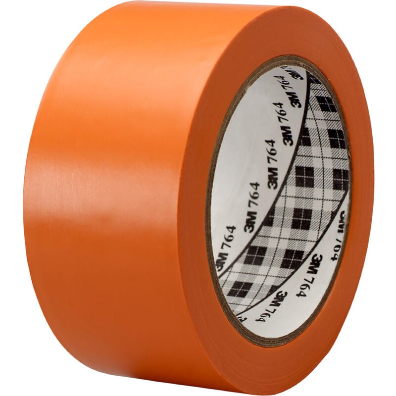 764 ruban vinyle d'usage général orange, 50 mm x 33 m, 0.13 mm - 7000048923 - 3M