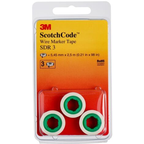 3M  80-6114-2796-6 Etichetta segnacavi prestampata Legenda (segnacavi) 3 80-6114-2796-6