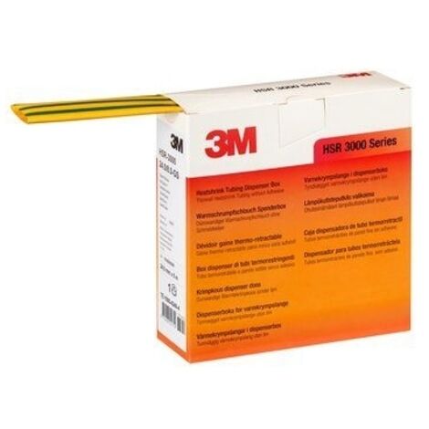 3M 85844 HSR 3000 18/6 Schrumpfschlauch x5m grün-gelb