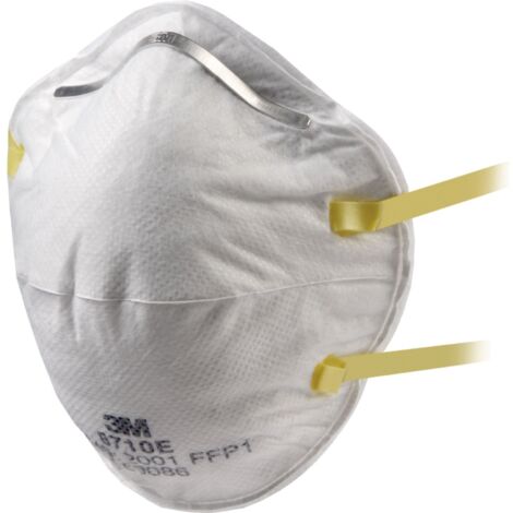 3m 8710E FFP1 NR D Respirator, bianco, 20 pezzi