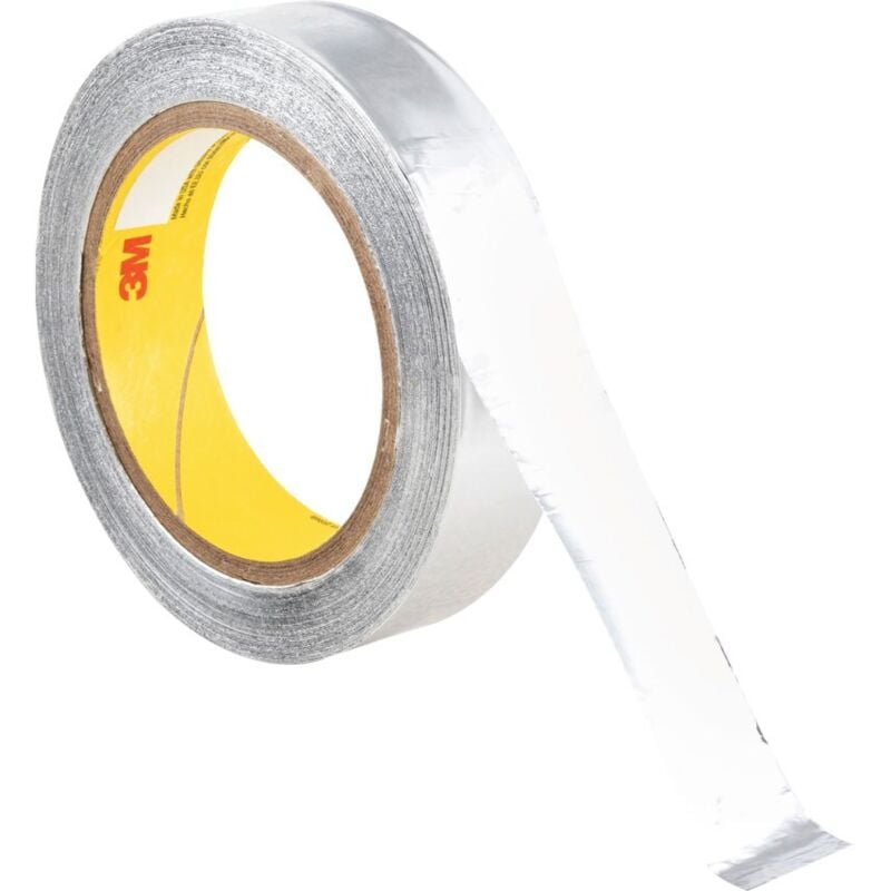 3M Aluminum Foil Tape 431, Silver, 25mmX55m, 3.1 Mil