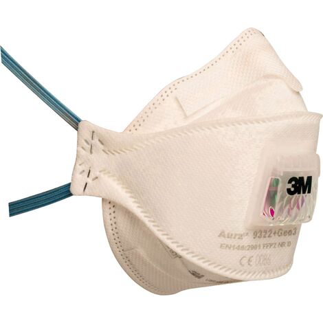 3M Aura 9322+GEN3 Masque anti poussières fines avec soupape FFP2 10 pc(s) C015821