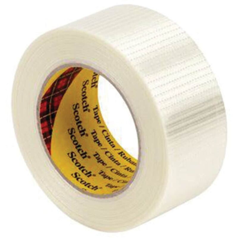 3M - Bi-directional Filament Tape 50mm x 50m - Transparent