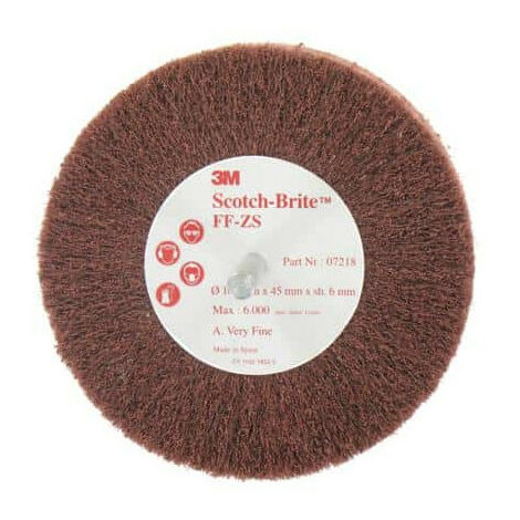 3M – Brosse pour meuleuse très fine 100 mm – Agressivité contrôlée pour finition métal – Fini uniforme sans contamination – Pack de 1