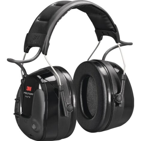 3M – Casque antibruit électronique ProTac III – Atténuation 32 dB – Serre-tête noir – Entrée audio externe pour communication