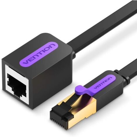 3m Cat7 Prolongateur Câble Ethernet RJ45 , Câble Rallonge Ethernet Haut Débit - 10Gbps, Câble Réseau RJ45 Mâle à Femelle, Cat7 Lan Cordons RJ45 Blindés Connecteur Cat 6 /Cat 5e /Cat 5