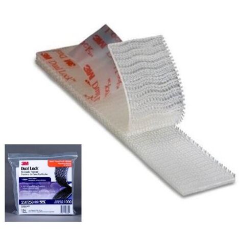 3M cinta dual lock 3m transparente 25mmx3m , 0BOLSA , 3M cinta dual lock 3m transparente 25mmx3m , 0BOLSA