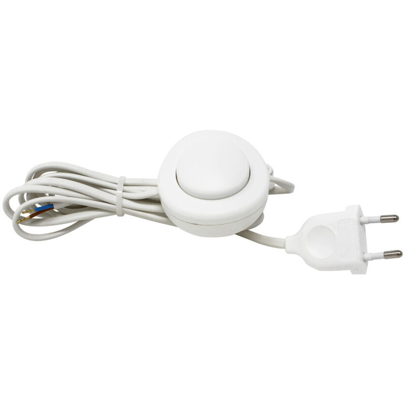 

3m. conexión con interruptor de paso de pie blanco 2,5A 250V (Koala H038056)