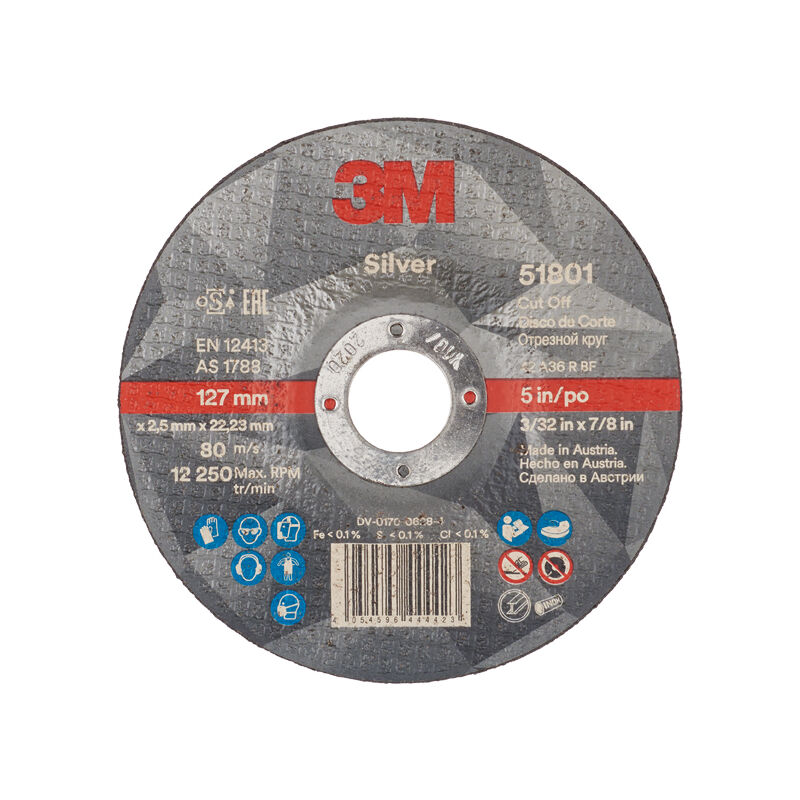 

Disco corte Silver T42 51801 125X2,5 - 3M