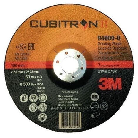 3M disco repasar cubitron ii 3m 125x7x22 , 0UNIDADES , 3M disco repasar cubitron ii 3m 125x7x22 , 0UNIDADES