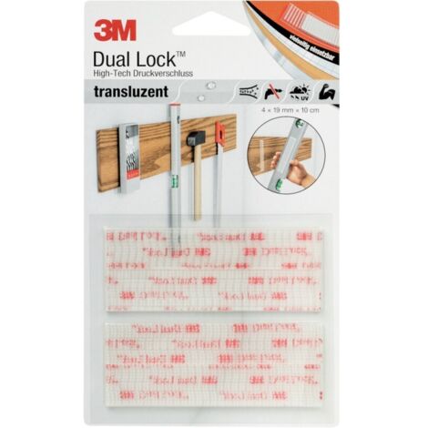 3M Dual Lock sistema de fijación transparente 19x100 mm