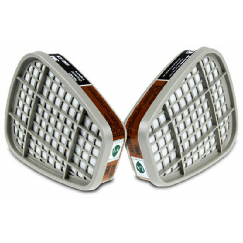 3M Filtre 6001CN Cartouche A2 pour Respiratoire Serie 6000 – 2 Cartouches (1 Paire)