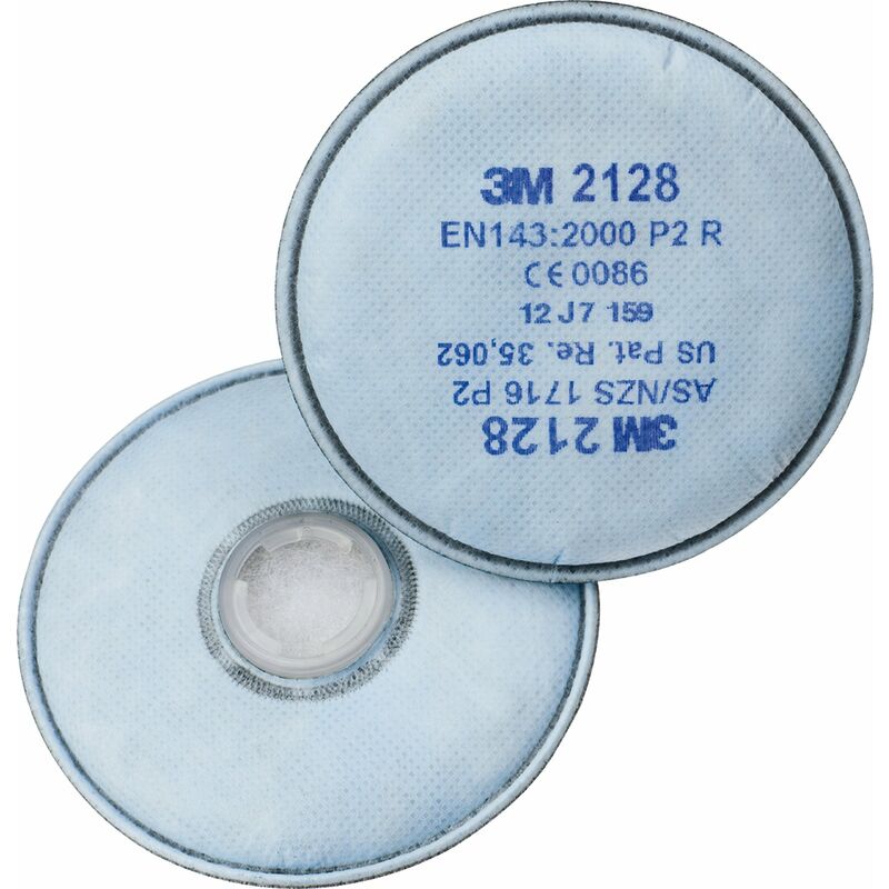 Image of 3M - Filtri ™ 2128 per polveri, vapori organici e gas acidi in cncentrazioni tlv Classe P2