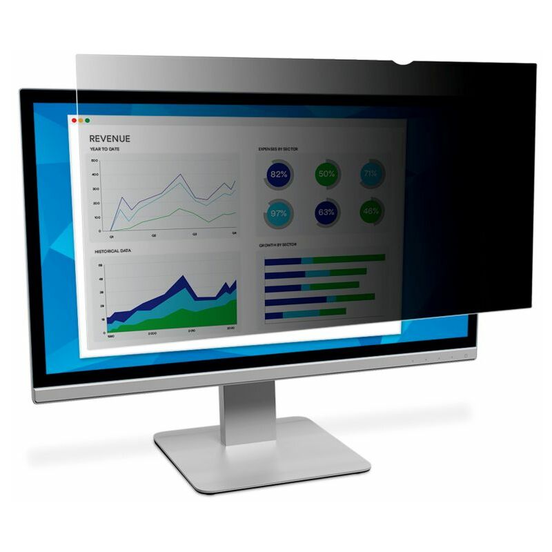 

3M Filtro de privacidad de para monitor de escritorio con pantalla panorámica de 19,5" (16:10)