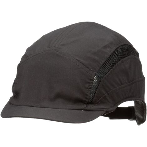 3M™ First Base™ 3 Bump Cap 2030609, Classic, nero, visiera micro, 25 mm