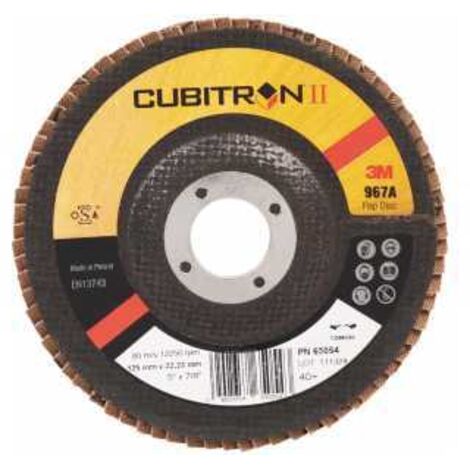 3M Flächerschleifscheibe 967 A125 mm K 40 gerade