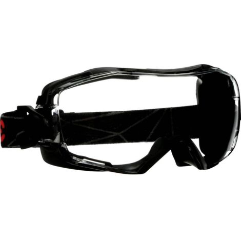 3M GG6001SGAF-BLK LUNETTES INTÉGRALES AVEC PROTECTION ANTI-BUÉE NOIR DIN EN 166, DIN EN 170