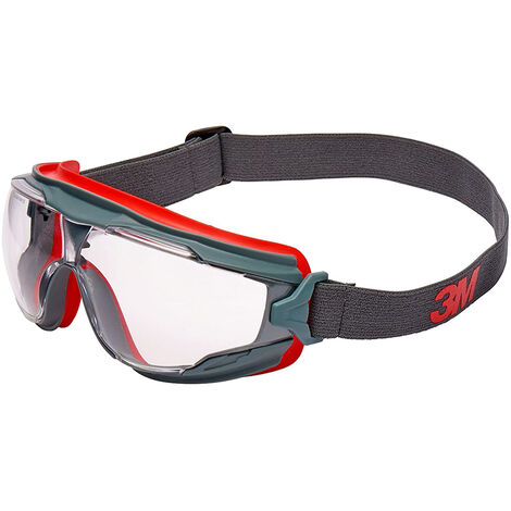 3M Google Gear GG501SGAF-EU Schutzbrille - Grau / Rot -