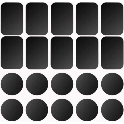 3M Klebemetallplatte, Set mit 10 selbstklebenden Metallplatten für Handy-Magnete/Halterungen