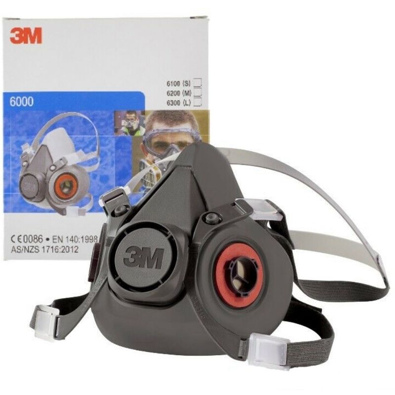 Image of 3M - Maschera 6300 Large per usi gravosi gas polvere vapore filtri intercambiabili