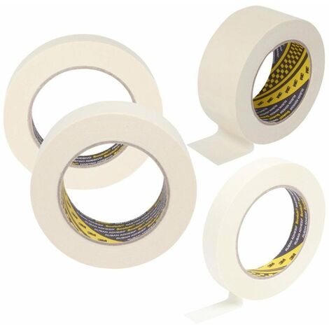 Lichamp 10 Pack White Masking Tape General Purpose 0.75 inch and 4