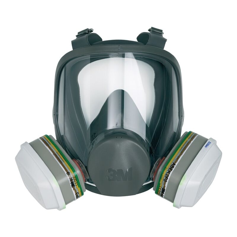 Masque complet de protect. respiratoire 6800 – Série 6000 en 136 sans filtre taille m - 3M