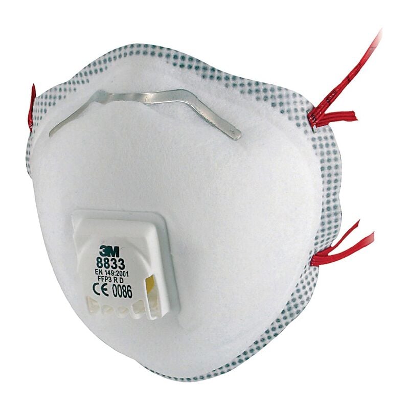 Masque de protection respiratoire 8833SV en 149:2001 + A1:2009 FFP3 rd - 3M