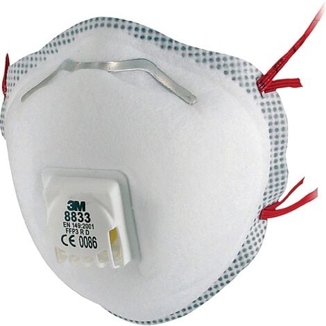 3M Masque de protection respiratoire 8833SV EN 149:2001 + A1:2009 FFP3 RD