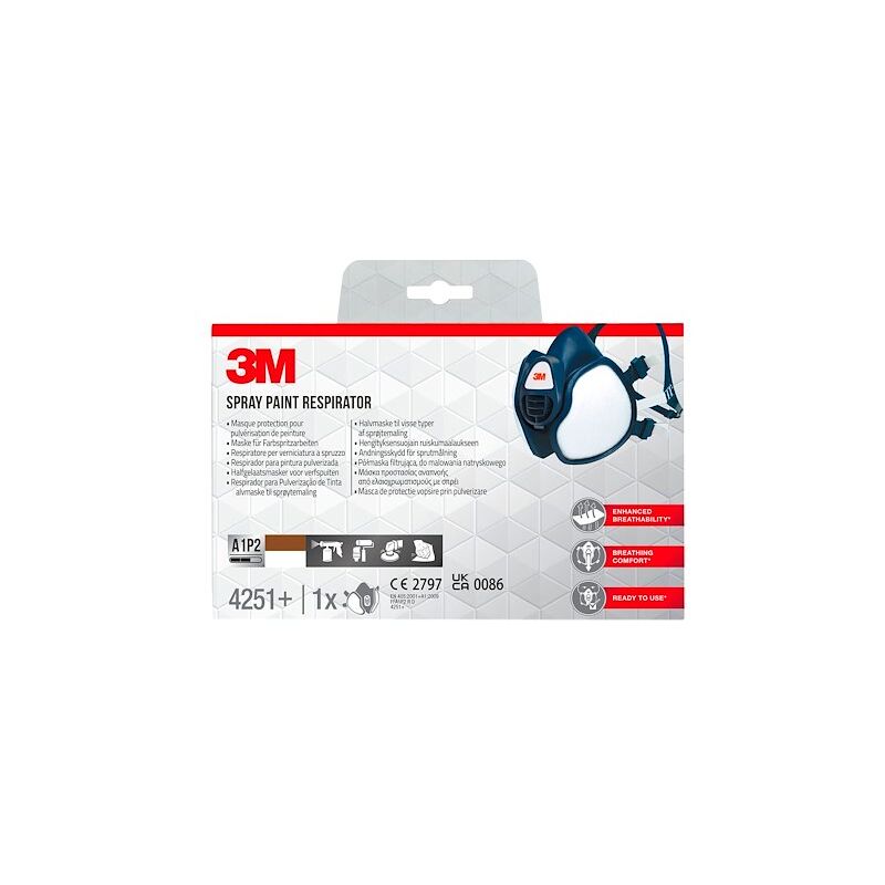 3M - Masque réutilisable pour pulvérisation de peinture 4251+
