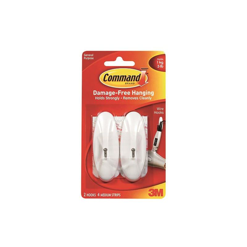 3M Medium Wire Hooks/Command Strips - 3M92127